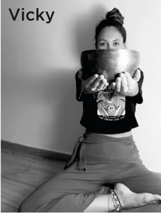 Retrat de Vicky, professora de meditació