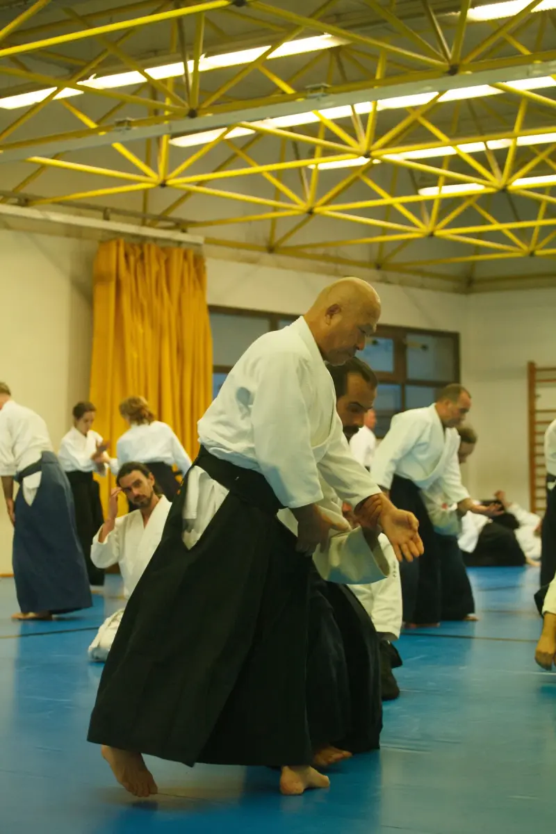 Pràctica durant el Seminari d’Aikido Barcelona 2024