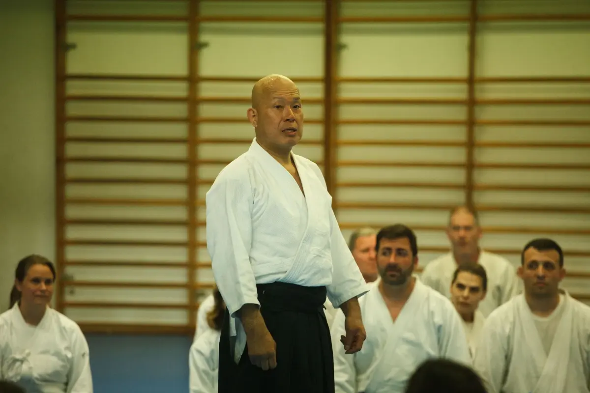Pràctica durant el Seminari d’Aikido Barcelona 2024