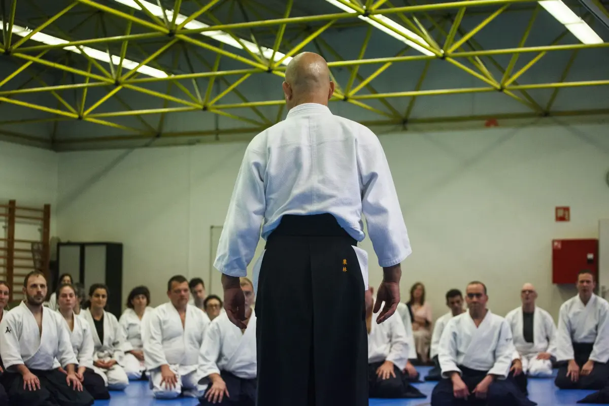 Pràctica durant el Seminari d’Aikido Barcelona 2024