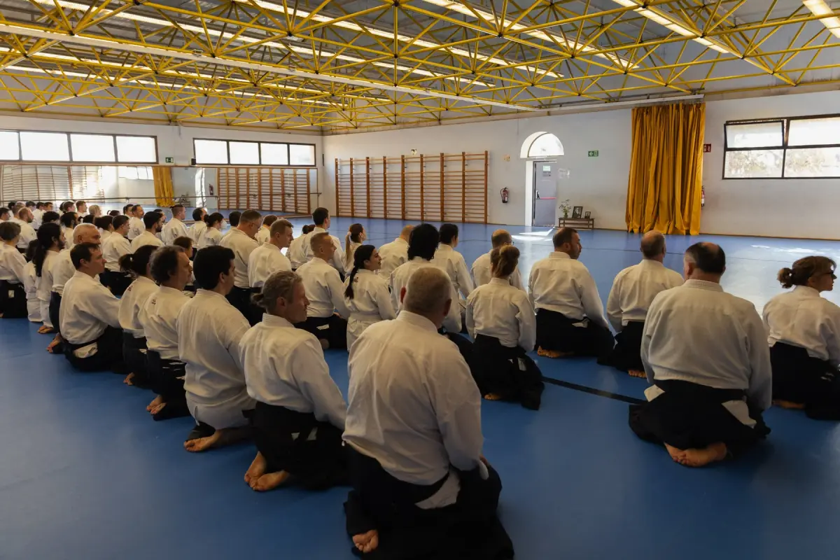 Pràctica durant el Seminari d’Aikido Barcelona 2025