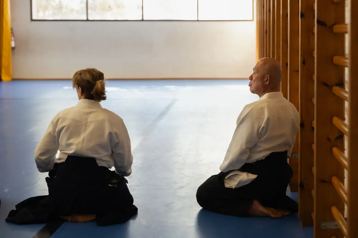 Pràctica durant el Seminari d’Aikido Barcelona 2025
