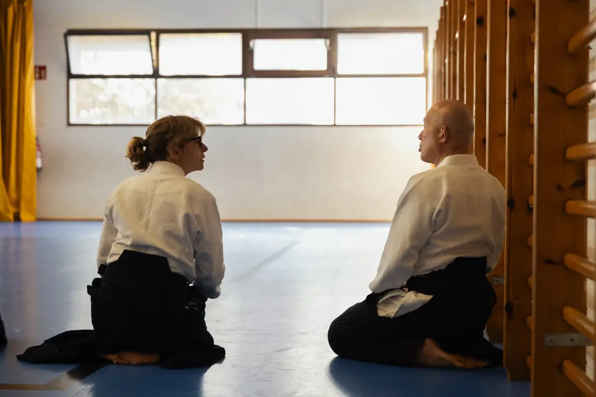 Pràctica durant el Seminari d’Aikido Barcelona 2025