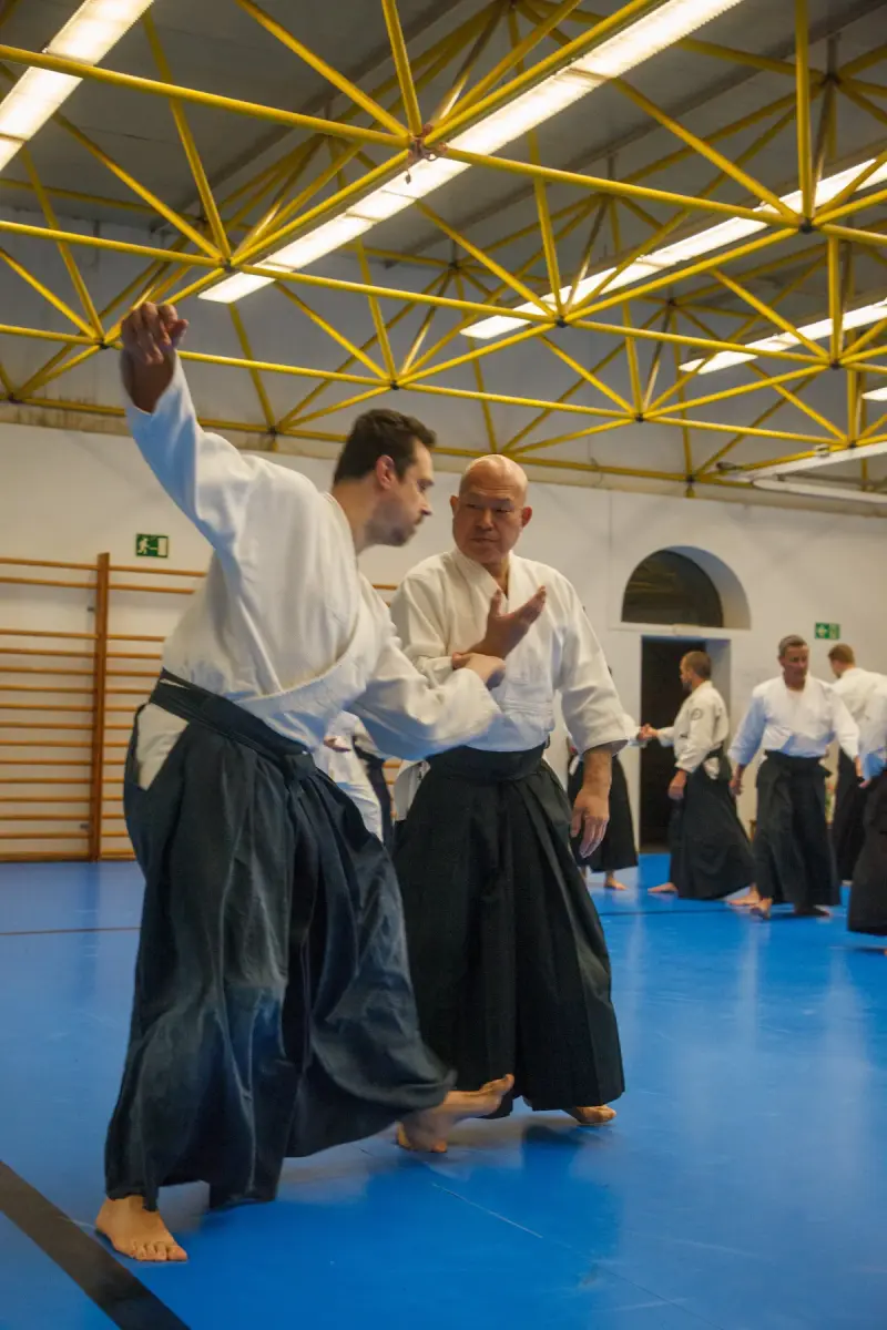 Práctica durante el Seminario de Aikido Barcelona 2026
