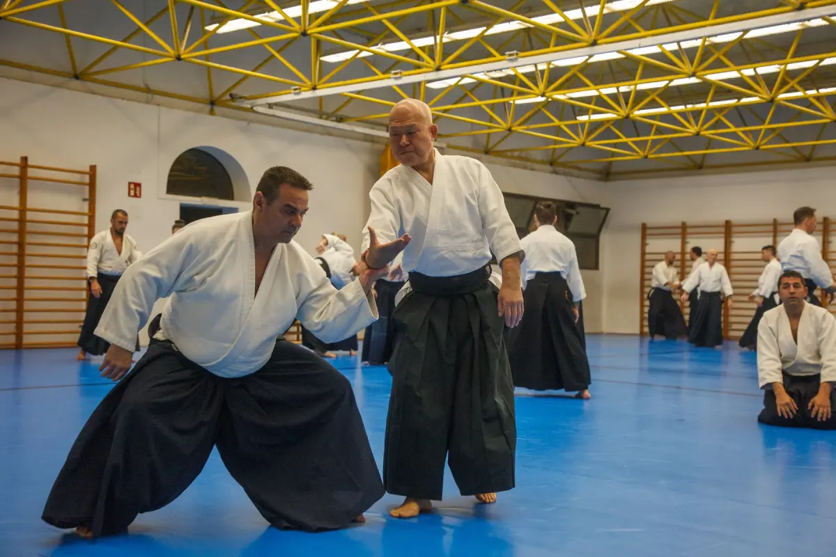 Práctica durante el Seminario de Aikido Barcelona 2026