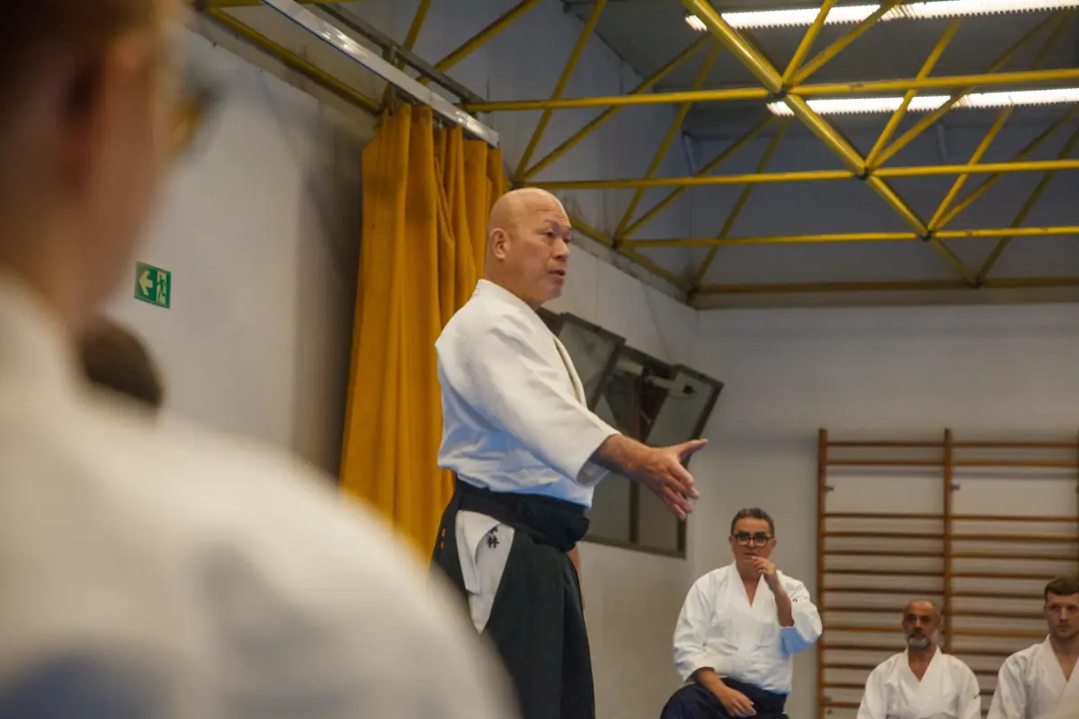 Práctica durante el Seminario de Aikido Barcelona 2026