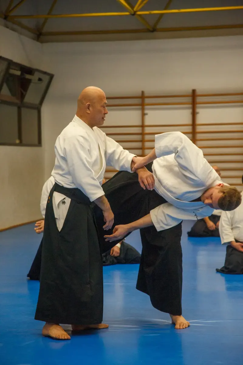 Práctica durante el Seminario de Aikido Barcelona 2026